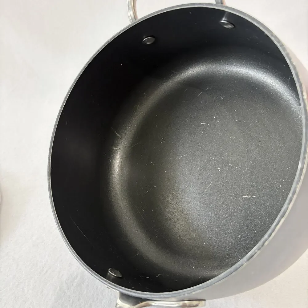 All-Clad Metalcrafters Hard Anodized Nonstick3.5QT 3.3L Saucepan Pot With Lid.